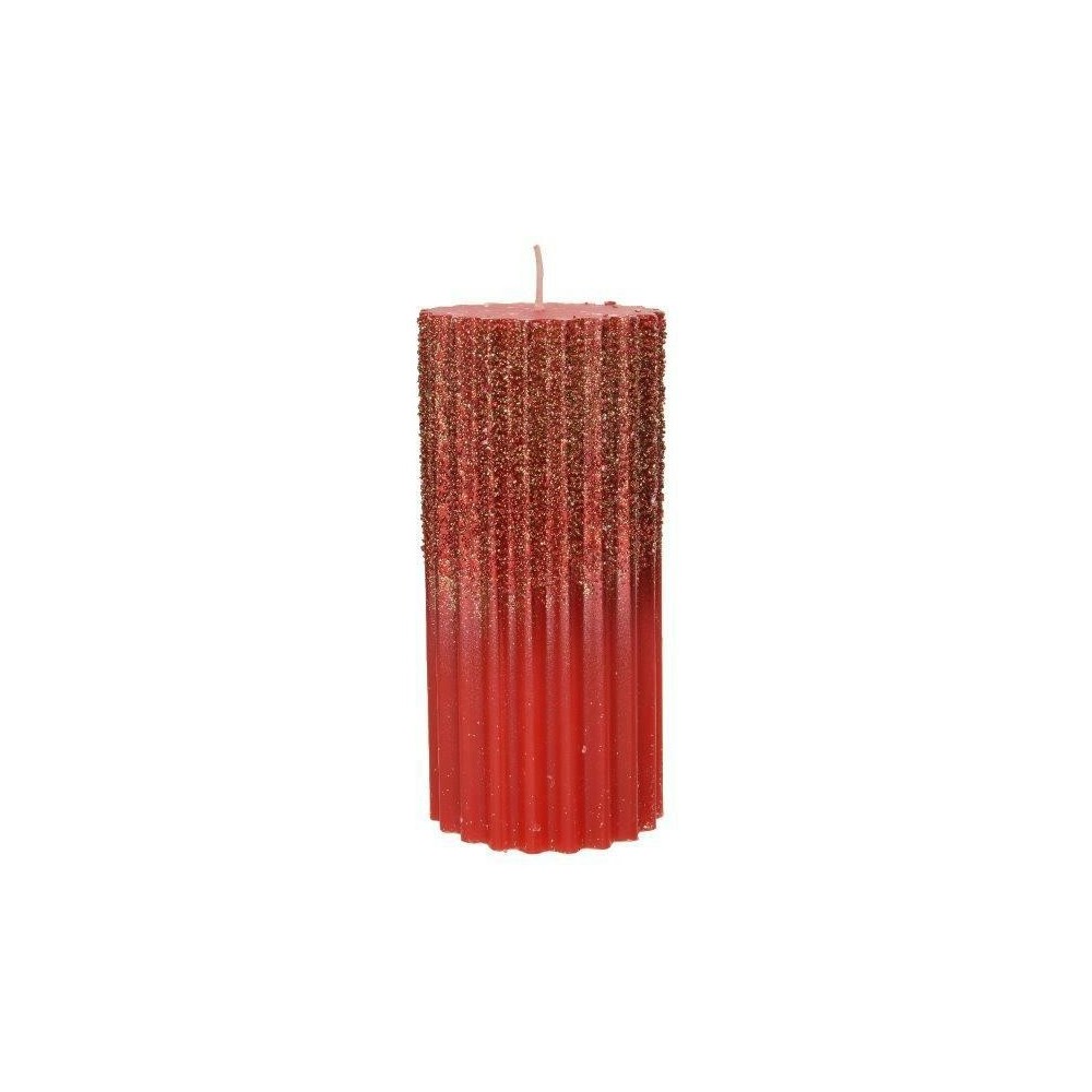 CANDELA GLITTER D7 H15 RED